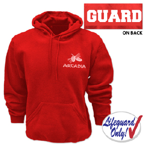 HEAVYWEIGHT HOODED SWEATSHIRT (WITH LIFEGUARD ON BACK)