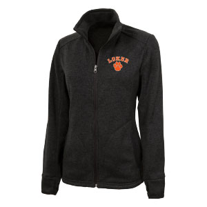 CHARLES RIVER LADIES HEATHERED FULL ZIP