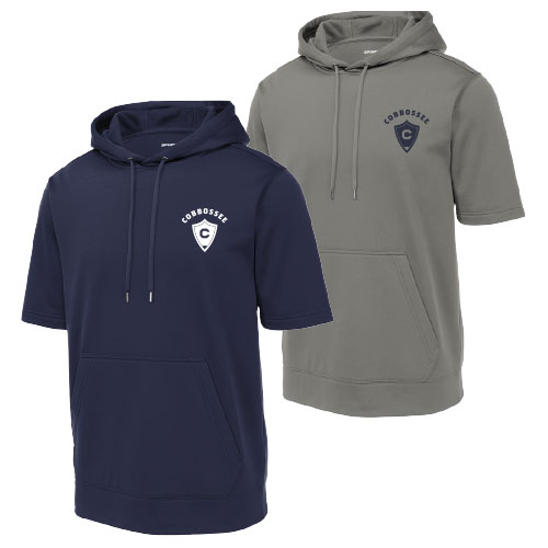 WICKING FLEECE SHORT SLEEVE HOODIE