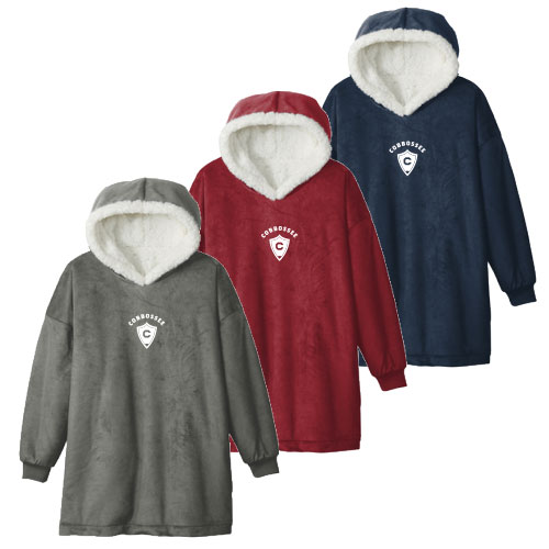 ADULT WEARABLE BLANKET HOODIE