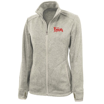 WOMEN'S HEATHERED FLEECE JACKET