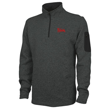 MEN'S HEATHERED FLEECE 1/4 ZIP PULLOVER