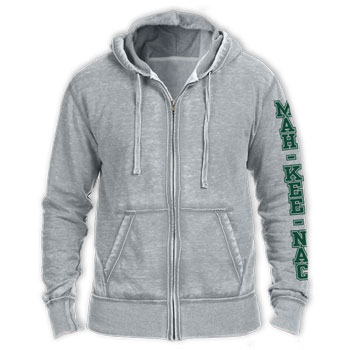 BURN-OUT ZIP-UP HOODIE