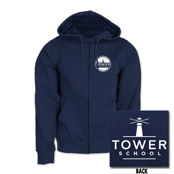 HOODED ZIP SWEATSHIRT