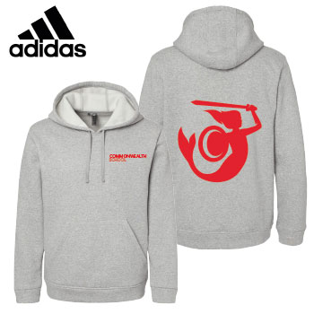 ADIDAS FLEECE HOODED SWEATSHIRT