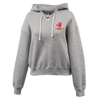 WOMEN'S LACE-UP HOODIE