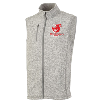 MEN'S HEATHERED FLEECE VEST