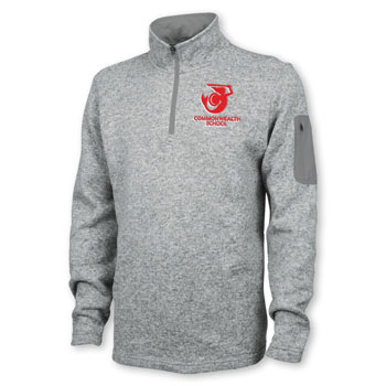 MEN'S HEATHERED FLEECE QTR ZIP