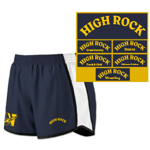 LADIES RETRO TRACK SHORTS - HIGH ROCK ATHLETICS
