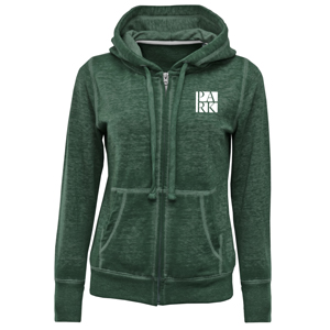 WOMENS BURNOUT FULL ZIP HOODIE
