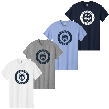 HEAVY COTTON SHORT SLEEVE T-SHIRT - HUSKIES LOGO