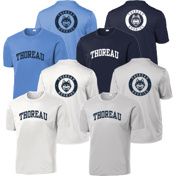 SPORT TEK COMPETITOR SHORT SLEEVE TEE (w/ BACK HUSKIES LOGO)