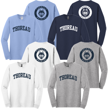 HEAVY COTTON LONG SLEEVE T-SHIRT (w/ BACK HUSKIES LOGO)