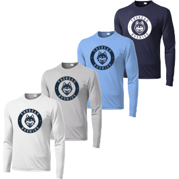 SPORT TEK COMPETITOR LONG SLEEVE TEE - HUSKIES LOGO