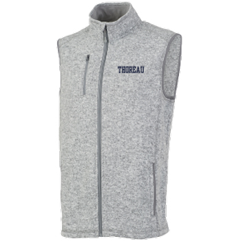 MEN'S HEATHERED FLEECE VEST