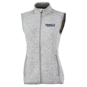 LADIES' HEATHERED FLEECE VEST