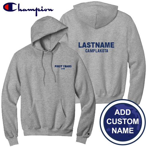 LAKOTA FIRST YEARS CHAMPION HOODIE (w/ CUSTOM NAME)