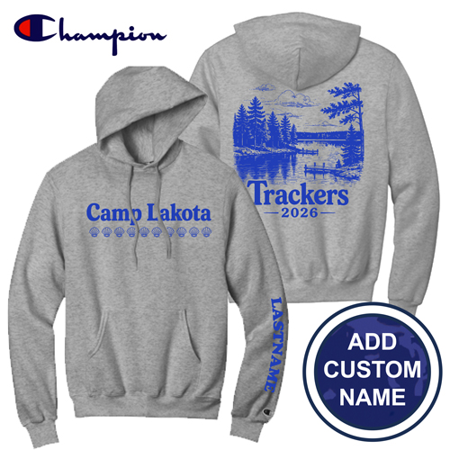 LAKOTA TRACKERS' CHAMPION HOODIE (w/ CUSTOM NAME)