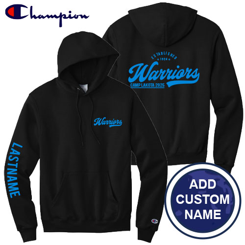 LAKOTA WARRIORS' CHAMPION HOODIE (w/ CUSTOM NAME)