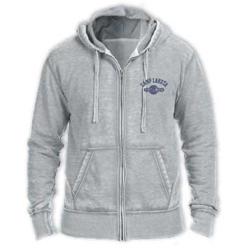 BURN-OUT ZIP-UP HOODIE