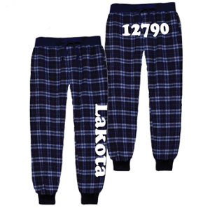 LAKOTA ZIPCODE FLANNEL JOGGERS