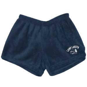 FUZZY BUNK SHORTS WITH LOGO