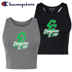 LADIES FITTED CROPPED RACERBACK TANK