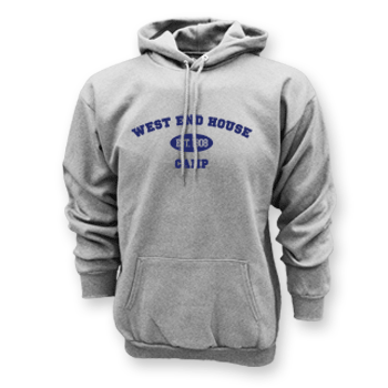 EST. HOODED CROSS WEAVE SWEATSHIRT