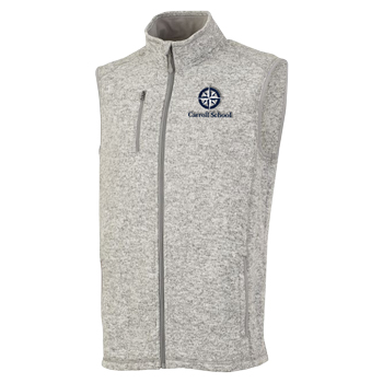MEN'S HEATHERED FLEECE VEST