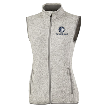 WOMEN'S HEATHERED FLEECE VEST