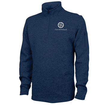 MEN'S HEATHERED FLEECE QTR ZIP