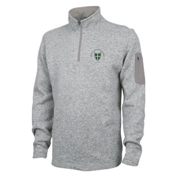 MEN'S HEATHERED FLEECE QTR ZIP