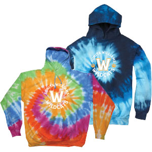 TIE DYE HOODED SWEATSHIRT