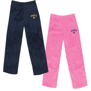 FUZZY FLEECE PANTS with LOGO