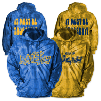 VINTAGE LOGO - TIE-DYE HOODED SWEATSHIRT