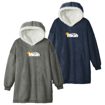 ADULT WEARABLE BLANKET HOODIE