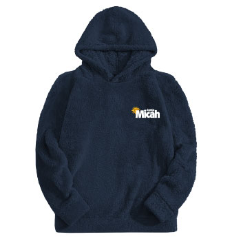 FUZZY BUNK HOODIE w/ LOGO