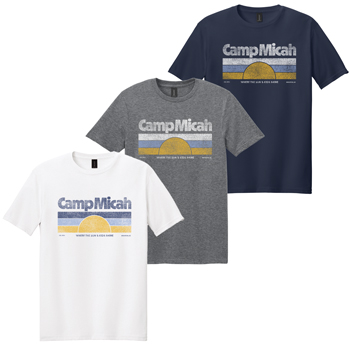 CAMP MICAH SOFTSTYLE TEE - SUNSET LOGO