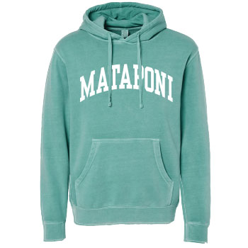 PIGMENT DYED HOODED SWEATSHIRT