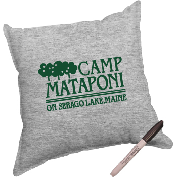 AUTOGRAPH PILLOW WITH LOGO AND MARKER