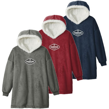 ADULT WEARABLE BLANKET HOODIE