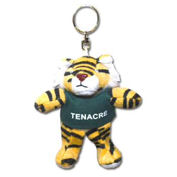 STUFFED TIGER KEY CHAIN