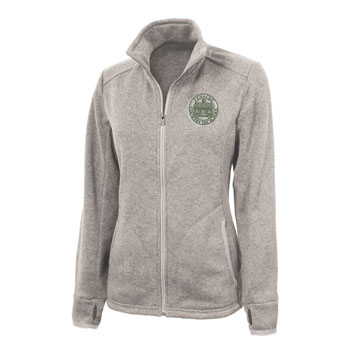 WOMEN'S HEATHERED FLEECE JACKET