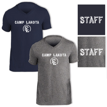 COTTON V-NECK STAFF TEE