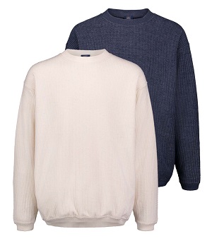 CORDED CREWNECK PULLOVER