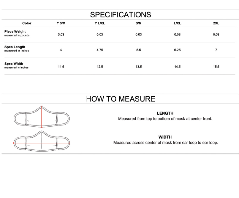 BADGER SIZING CHART