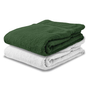 BATH / BEACH TOWEL GREEN or WHITE