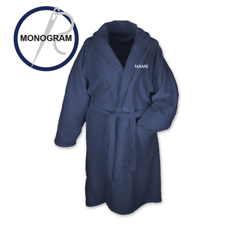 NAVY BATH ROBE WITH CUSTOM NAME