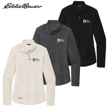 EDDIE BAUER LADIES 1/2 ZIP MIRCROFLEECE JACKET