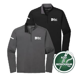 PORT AUTHORITY SILK TOUCH 1/4 ZIP W/ MONOGRAM
